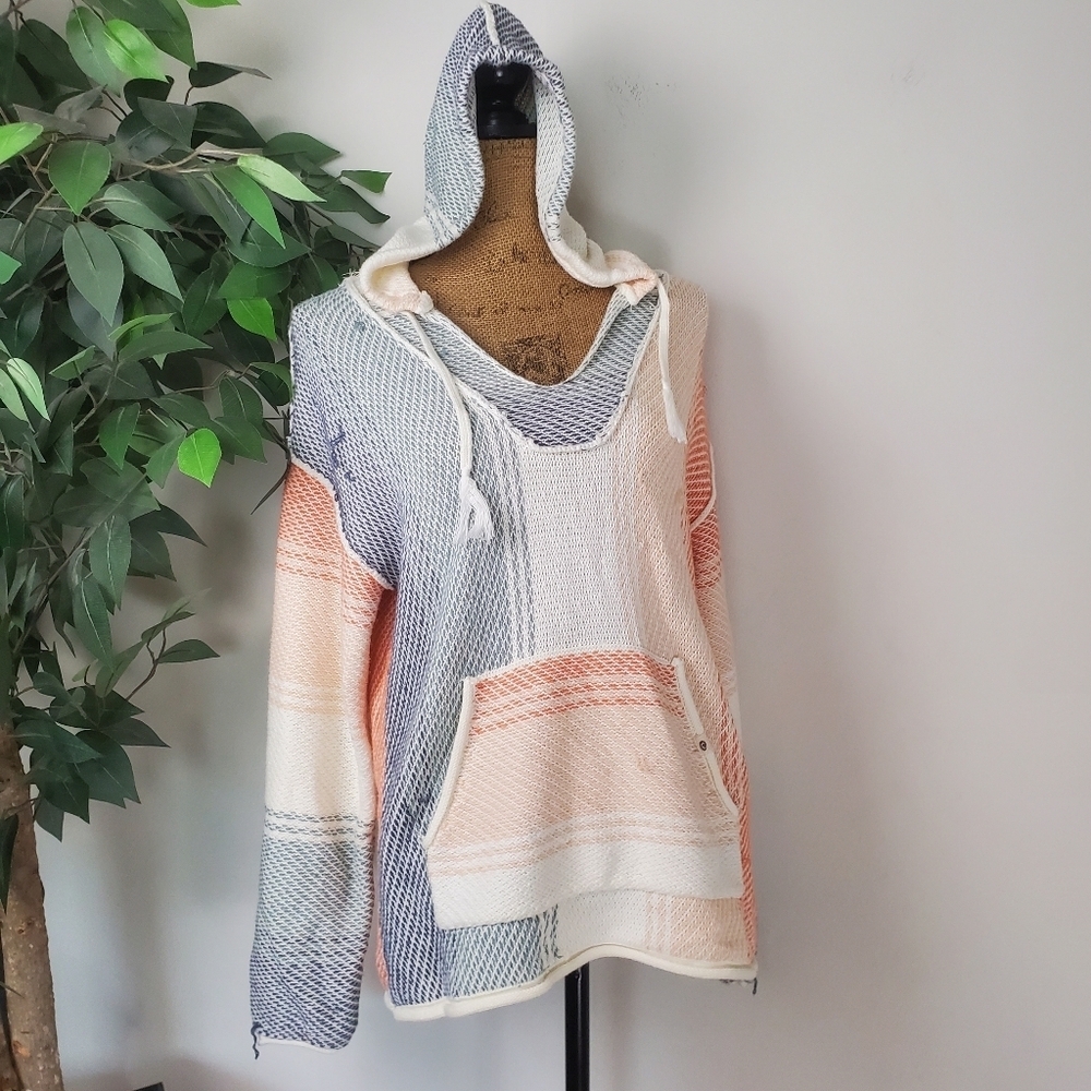 Rip Curl Poncho Hippie Boho Sweater Beach Lounger Medium